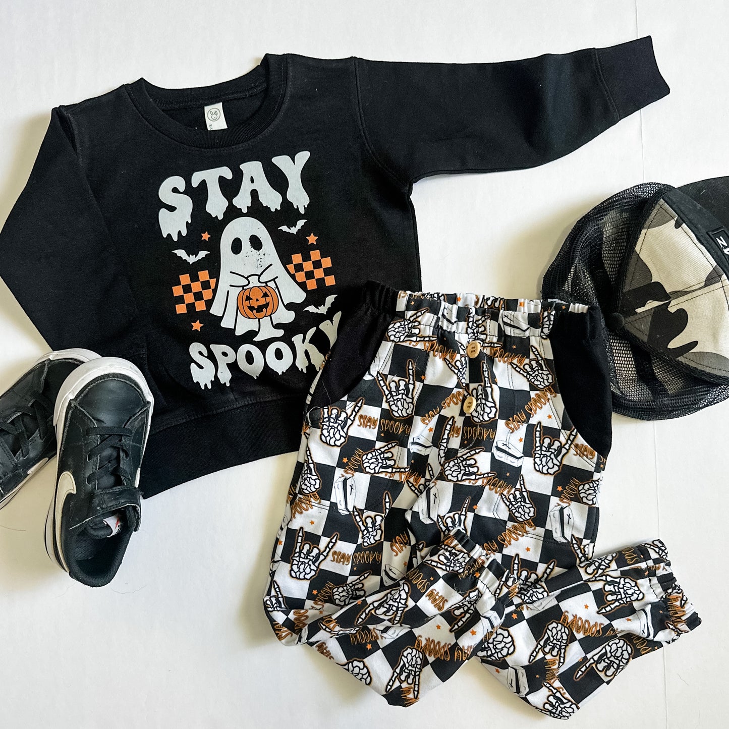 Halloween Joggers-Stay Spooky Check