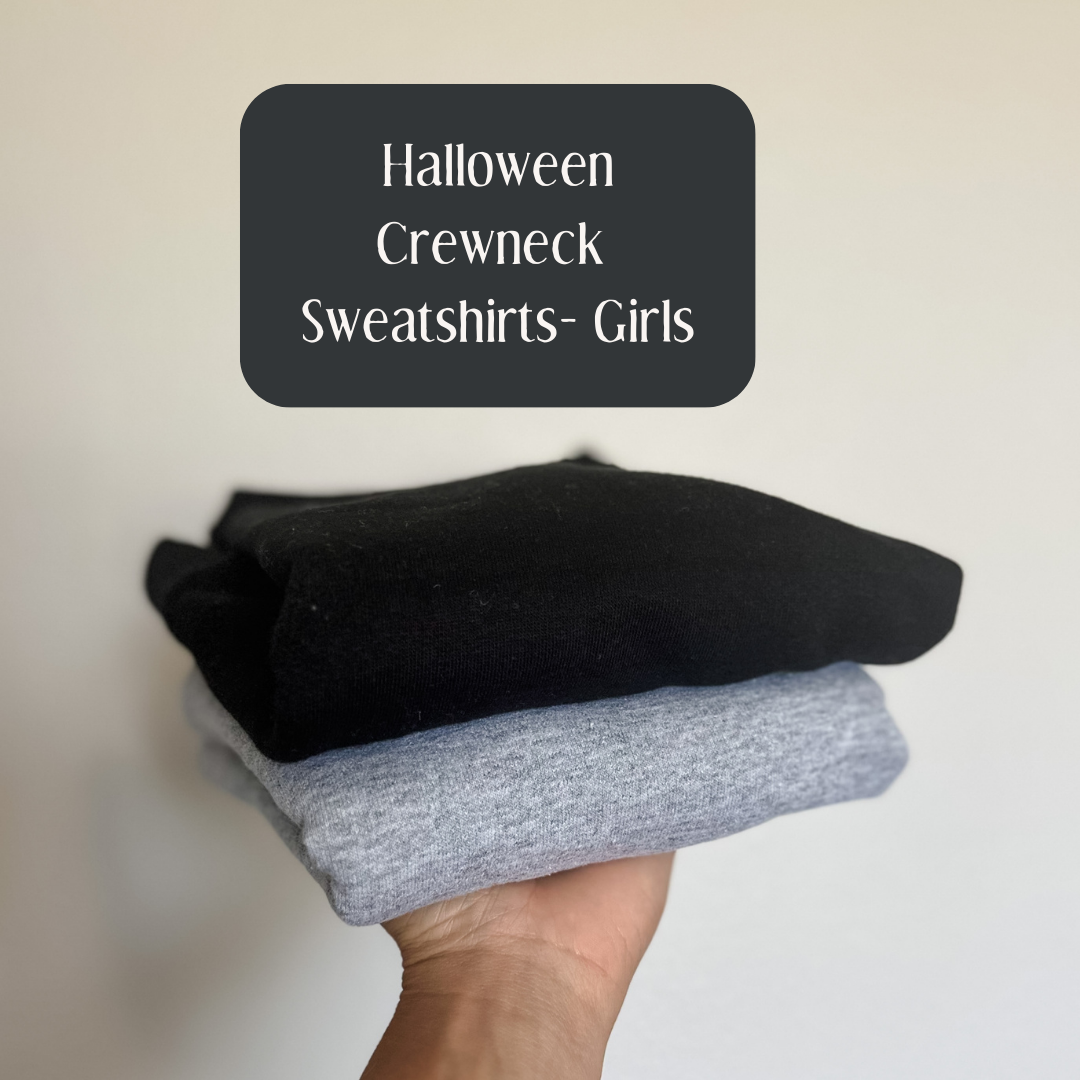 Halloween Crewneck Sweatshirts-Girls