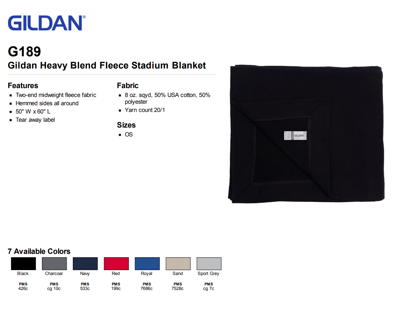 Stadium Blankets (4 Color Options)
