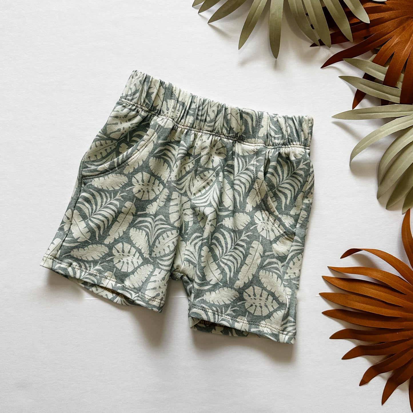 Tropical Leaves Relaxed Joggers & Shorts