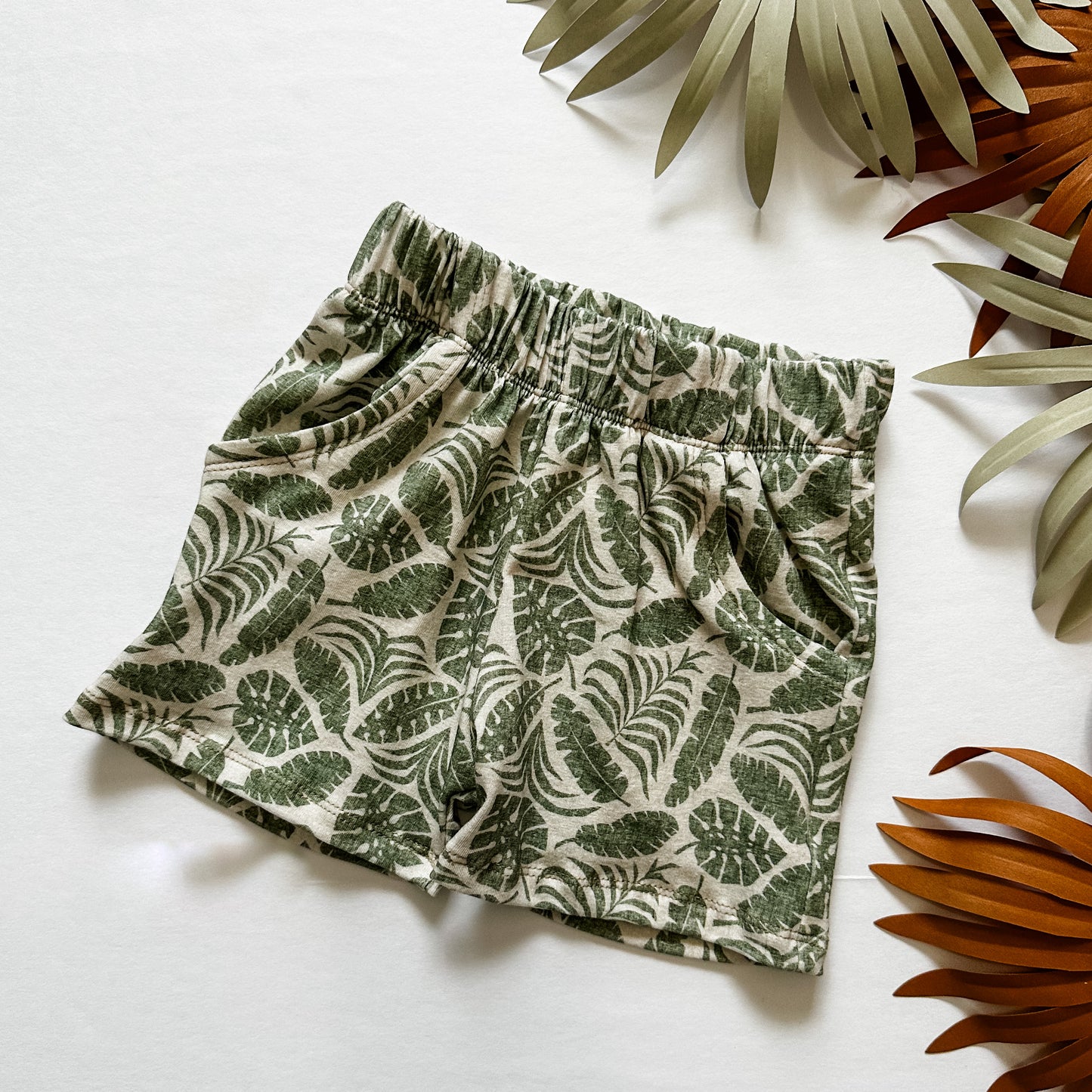 Tropical Leaves Relaxed Joggers & Shorts